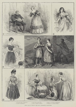 Jenny Lind in some of her Most Celebrated Characters (engraving)