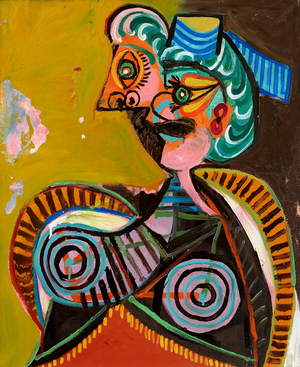 L'Arlésienne (Lee Miller), 1937 (oil and ripolin on canvas)