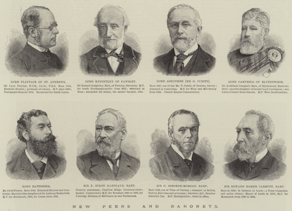 New Peers and Baronets (engraving)