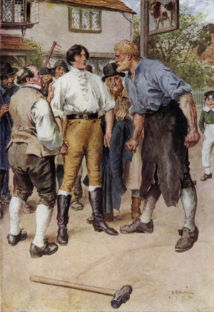 Illustration for The Broad Highway a Romance of Kent (colour litho)