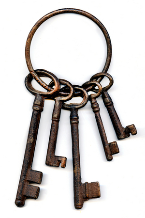 Keychain of old rusty keys, 2020 (photography)