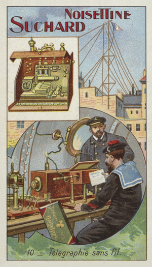 Wireless telegraphy (chromolitho)