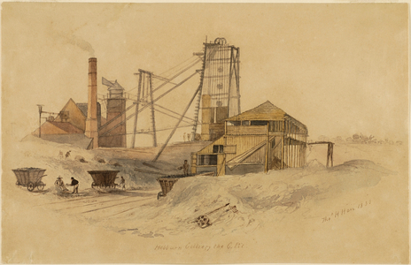 Hebburn Colliery, The C Pit (w/c on paper)