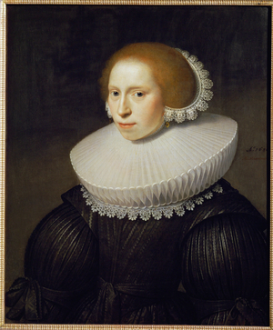 Portrait of a young woman, 1630 (painting on oakwood)
