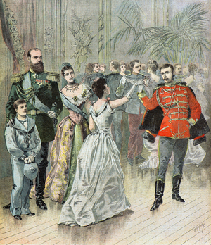 Tsar Alexander 3 and his family, 1893 (illustration)