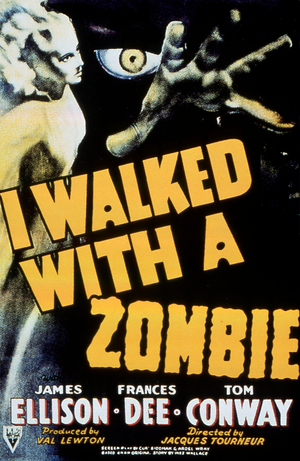I Walked With A Zombie, 1943 (poster)