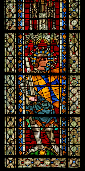 Window w203 depicting St Candide (stained glass)