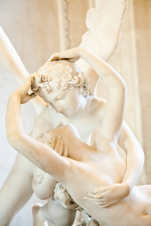 Psyche revived by Love, 1796 (marble)