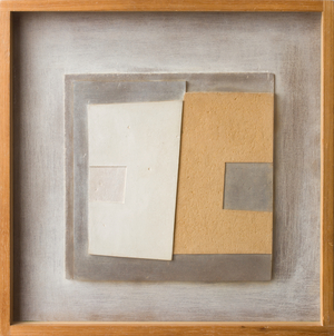 July 1960 (back to back), 1960 (Oil on carved board)