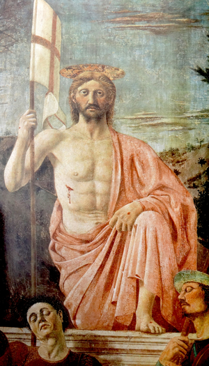 The Resurrection is a fresco painting by  Piero della Francesca