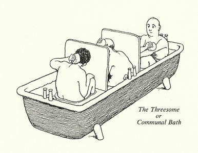 The Threesome or Communal Bath (litho)