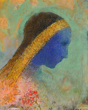 Profil bleu (Blue Profile), c.1895 (pastel on paper)