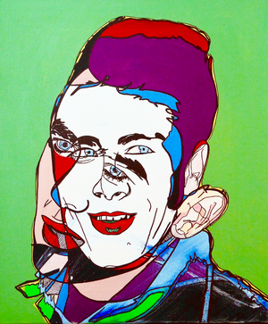 Surportrait : Jimmy Dean, 2005 (oil on canvas)