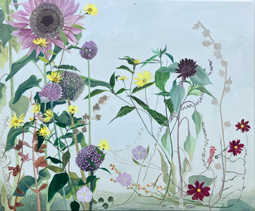 Late Summer Flowers, 2024 (oil on linen)