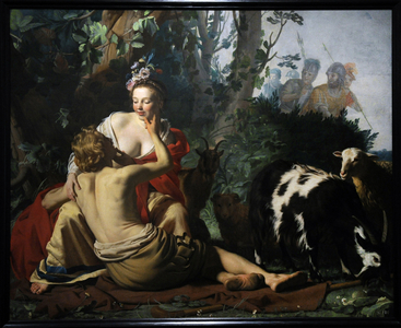 Granida and Daifilo, 1625, by Gerard van Honthorst (1592-1656). Netherlands