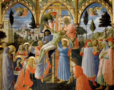 The Descent from the Cross … (tempera on wood)