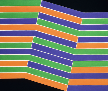 Bafq (small version), 1966 (alkyd on shaped canvas)