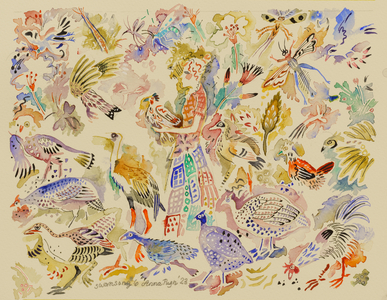 6 Swansong, 2023 (watercolour)