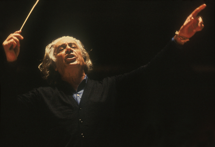 Sergiu Celibidache conducting with