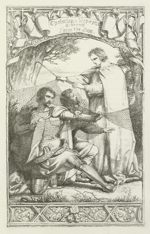 Illustration for The Pilgrim's Progress by John Bunyan (engraving)