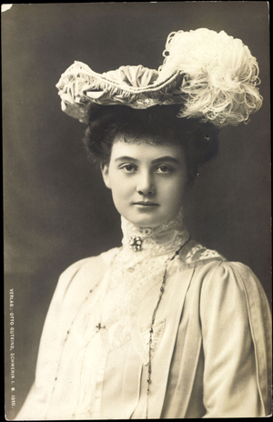 Ak Grand Duchess Alexandra of Hanover and Cumberland (b/w photo)