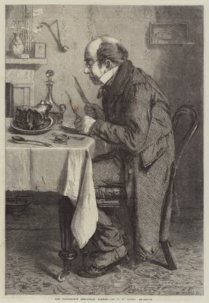 The Bachelor's Christmas Dinner (engraving)