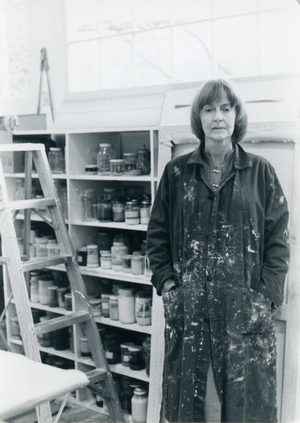 Anne Truitt in her Washington, D.C. studio, 1978 (photo)