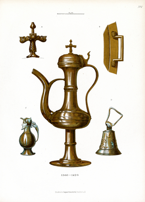 Late Gothic Metal Vessels and Implements, 1360-1420 (chromolitho)