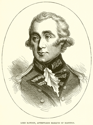 Lord Rawdon, afterwards Marquis of Hastings (engraving)