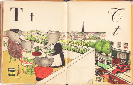 ABC DE BABAR T, 1939 (illustration)