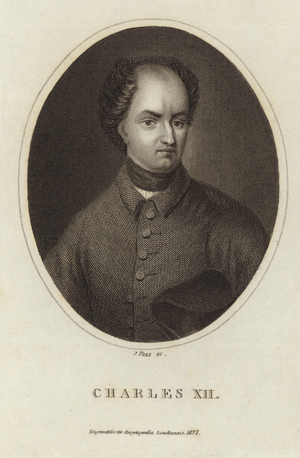 King Charles XII of Sweden (engraving)