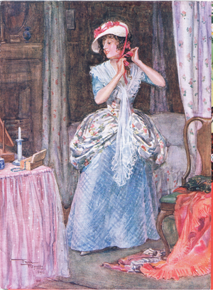 Dolly Varden (Barnaby Rudge) (colour litho)