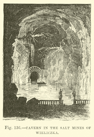 Cavern in the Salt Mines of Wieliczka (engraving)