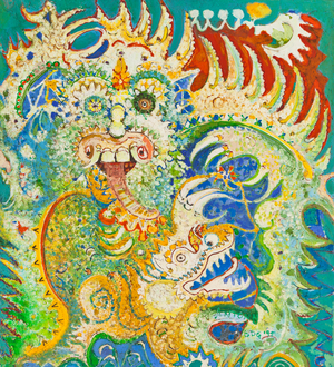 Homage to mister Cokot, 1975 (oil on canvas)