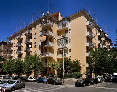 Contemporary architecture : Quartier INA casa Tuscolano I, Rome, Italy