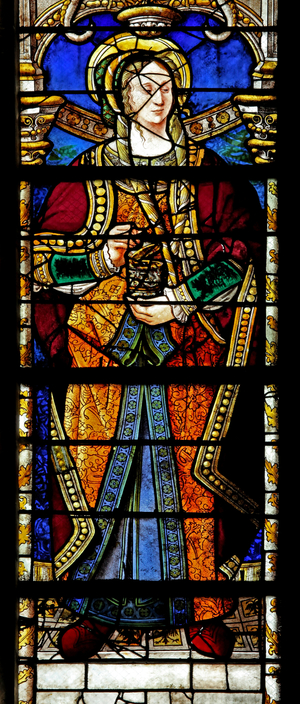 Window w2 depicting St Mary Magdalene (stained glass)