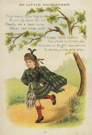 Nursery rhyme: My Little Highlander (chromolitho)