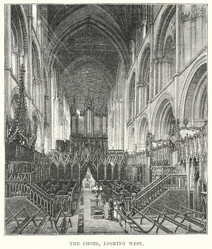The Choir, looking West (engraving)