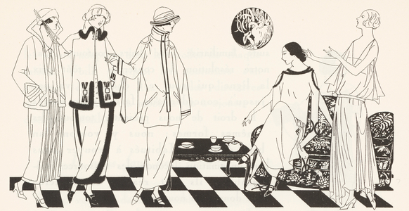 Women's fashion from the 1920s (litho)