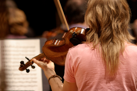 Violinist - playing in
