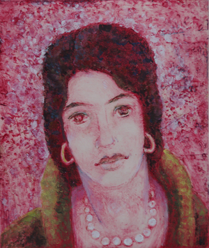 Sad-eyed Lady of the Lowlands, 2020 (mixed media on paper)