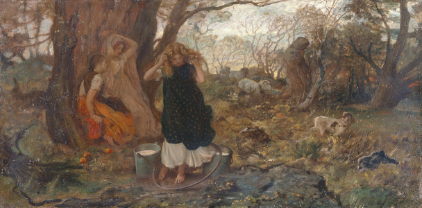 Only a Shower, 1869 (oil on canvas)