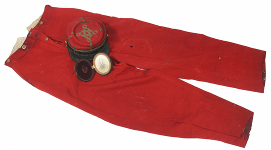 Kepi and Trousers worn by William H Mallory as Volunteer Aide de Camp