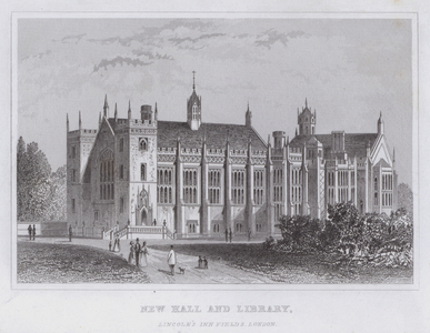 New Hall and Library, Lincoln's Inn Fields, London (engraving)
