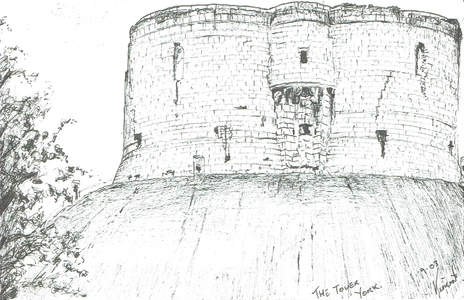 The Tower, York, 2003 (ink on paper)