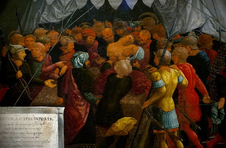 Mucius Scaevola before King Porsena, detail, 1533