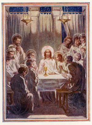 The Last Supper (colour litho)