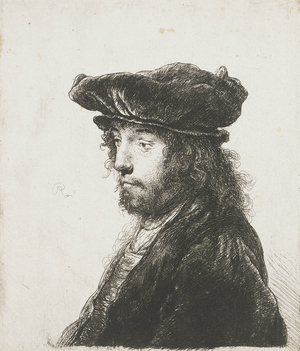 Fourth Oriental head, after Jan Lievens, 1633-37 (etching)