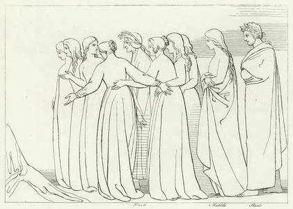 The River Eunoe, Purgatory, Canto 33 (engraving)