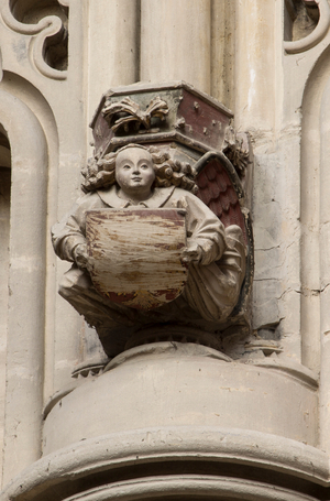 angel added to the 15th century, Saint Vincent Cathedral of Bayeux